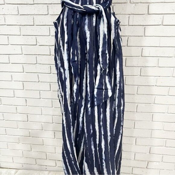 Anthropologie “The Mason” Tie-Front Jumpsuit • Size Medium • Belted Waist - Picture 4 of 8
